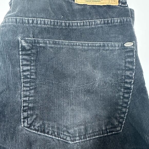 Mavi Jeans Mens 170 Max Mid Rise Straight Leg Black Corduroy Pants Size 36X 28 - Picture 11 of 12